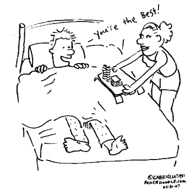 Poker in bed